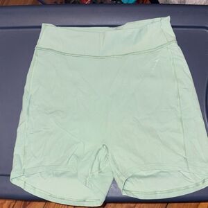 Gymshark Light Mint Green Athletic Bike Shorts